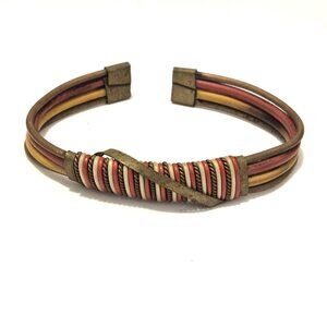 West African Handmade Ethnic Jewelry Brass And Copper Wire Bracelet